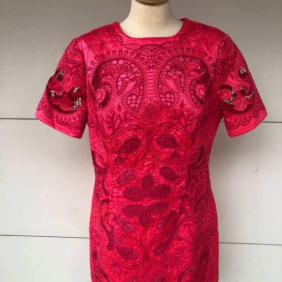 ASOS Women’s Hot Pink Dress Sz 12 - Picture 2 of 6